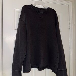 Zara Dark Gray V-Neck Sweater